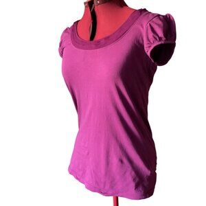 MEXX - Raspberry pink Short puffed sleeves shirt with layered - medium